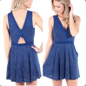 NWOT Free People Blue Lovely In Love Dress